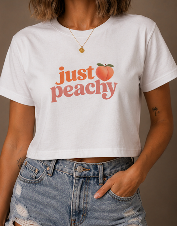 Women's Just Peachy Crop Top