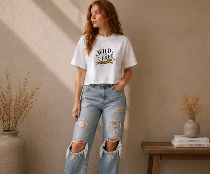 Wild and Free Boxy Tee