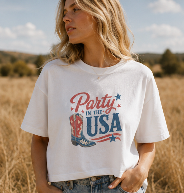 Party in the USA Boxy Tee