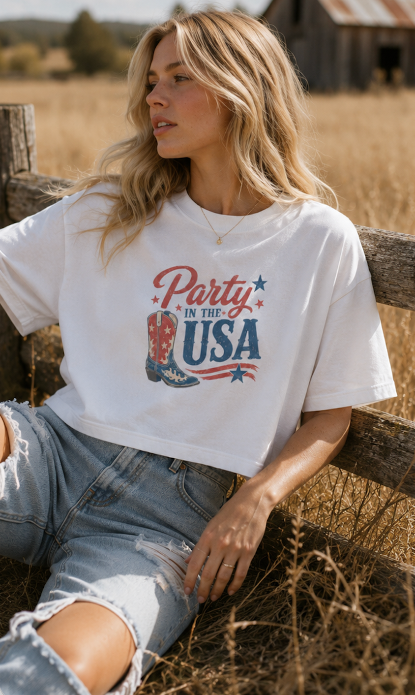Party in the USA Boxy Tee