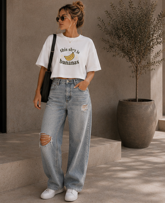 "This Sh*t Is Bananas" Boxy Tee