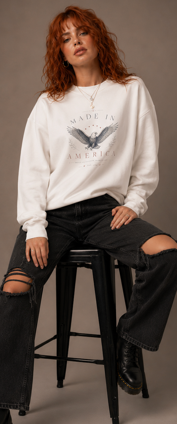 Made in America Eagle Crewneck Sweatshirt