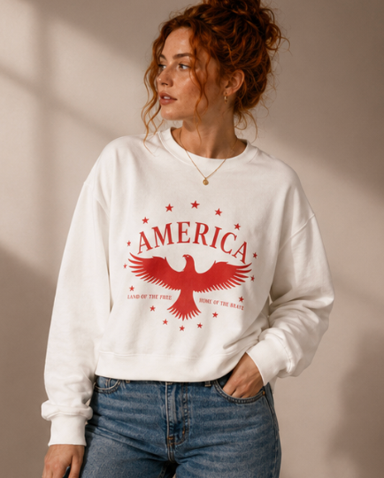 America Eagle Crewneck Sweatshirt
