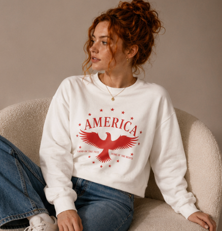 America Eagle Crewneck Sweatshirt