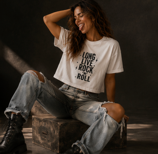 Long Live Rock 'n' Roll Boxy Tee