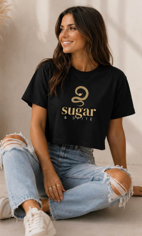 Sugar & Spite Snake Logo Boxy T-Shirt