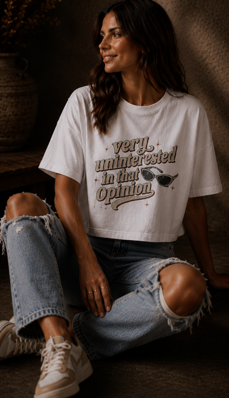 Very Uninterested in That Opinion Oversized T-Shirt