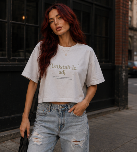 (Un)stab-le Definition Graphic Boxy T-Shirt