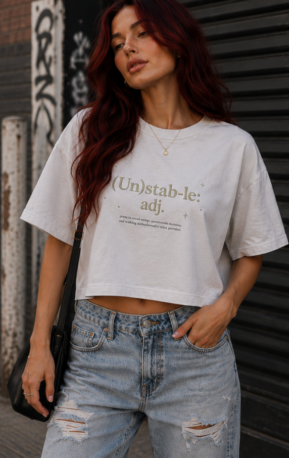 (Un)stab-le Definition Graphic Boxy T-Shirt