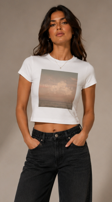 Sugar & Spite Coastal Dreams Womens Baby Tee