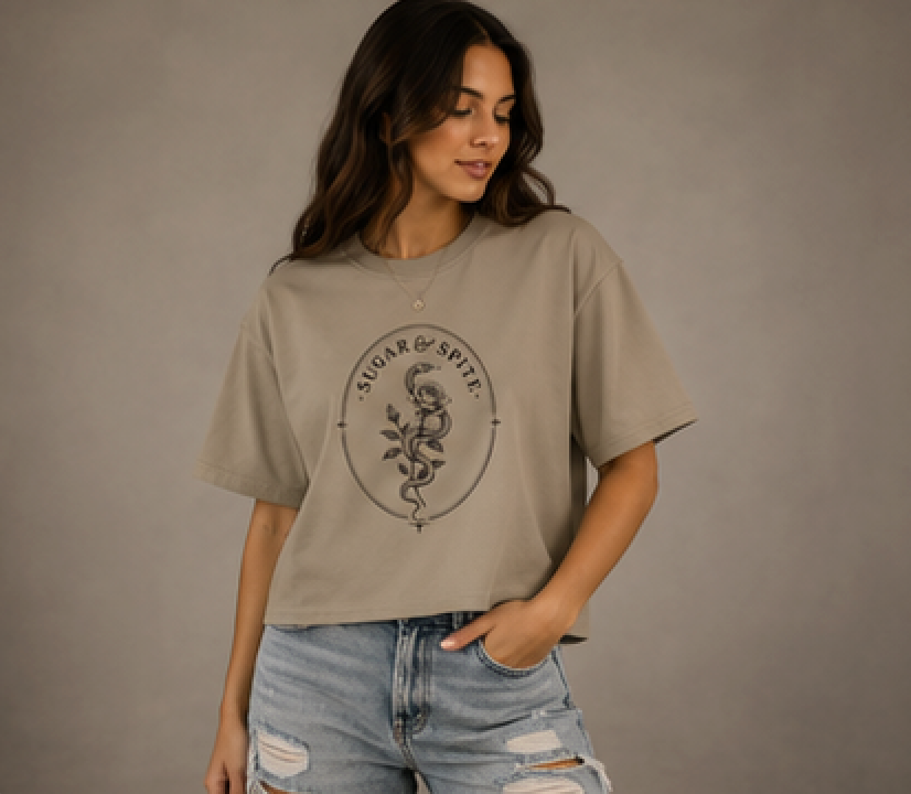 Sugar & Spice Signature Logo Boxy Tee