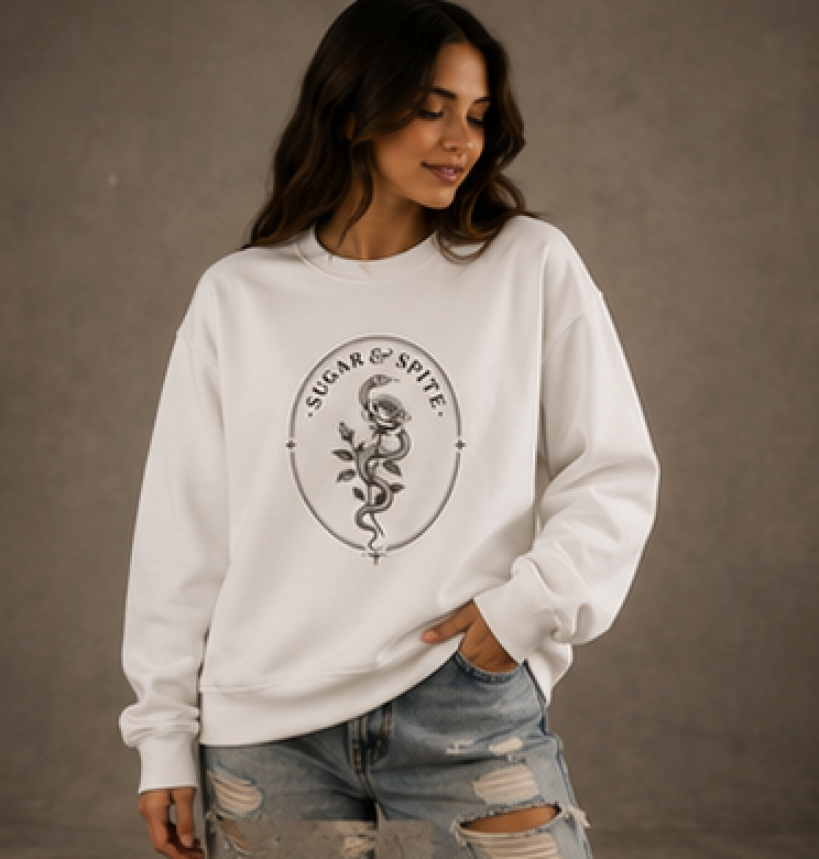 Sugar & Spite Signature Logo Crewneck Sweatshirt