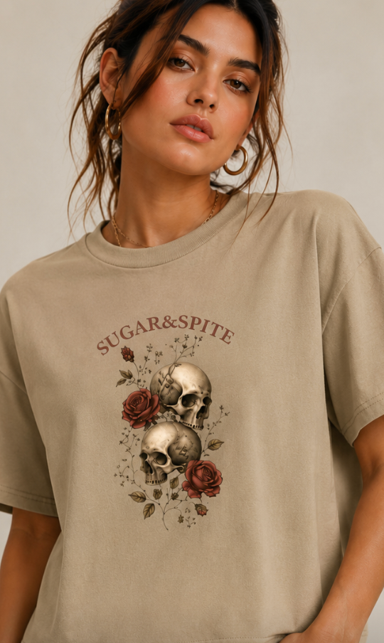 Skulls & Roses Boxy Tee