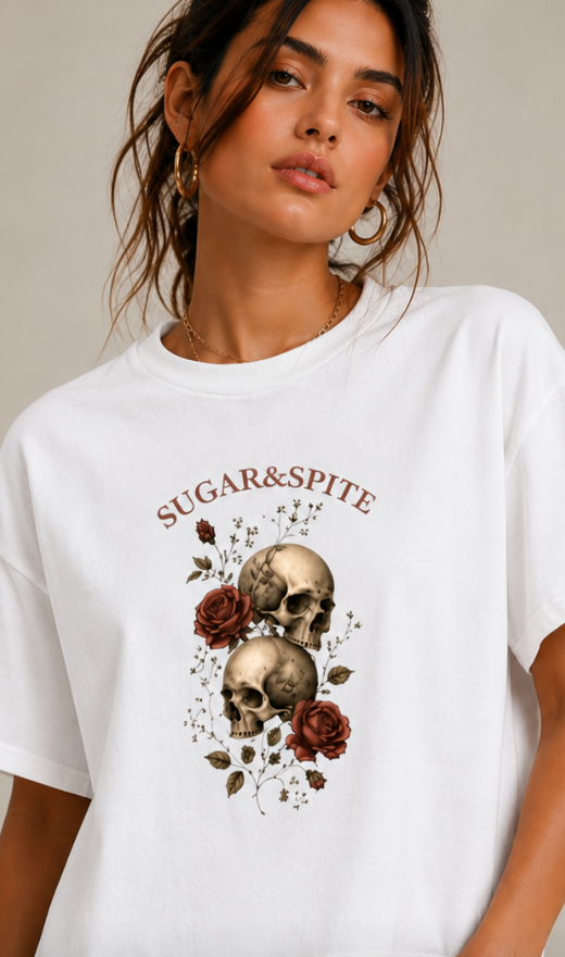 Skulls & Roses Boxy Tee