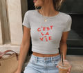 C'est La Vie Women's Baby Tee
