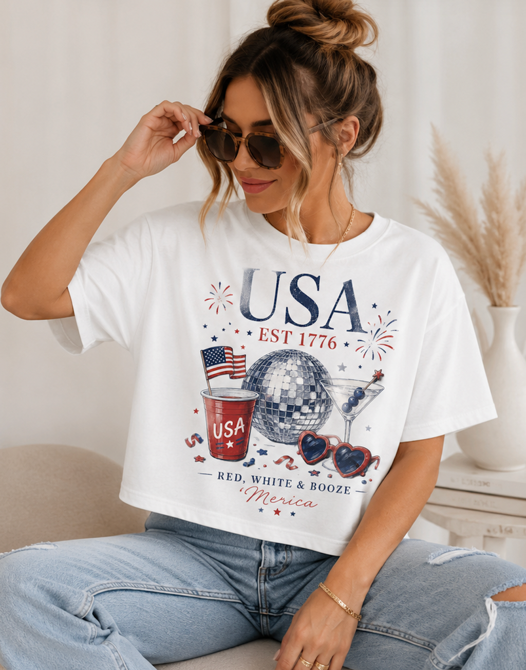 USA Celebration Boxy Tee