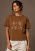 Twin Tigers Graphic Women's Boxy Tee