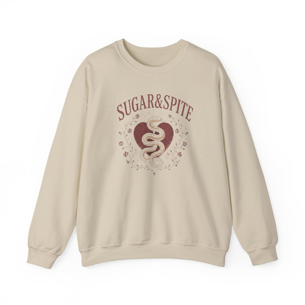 Sugar & Spite Heart Snake Crewneck Sweatshirt