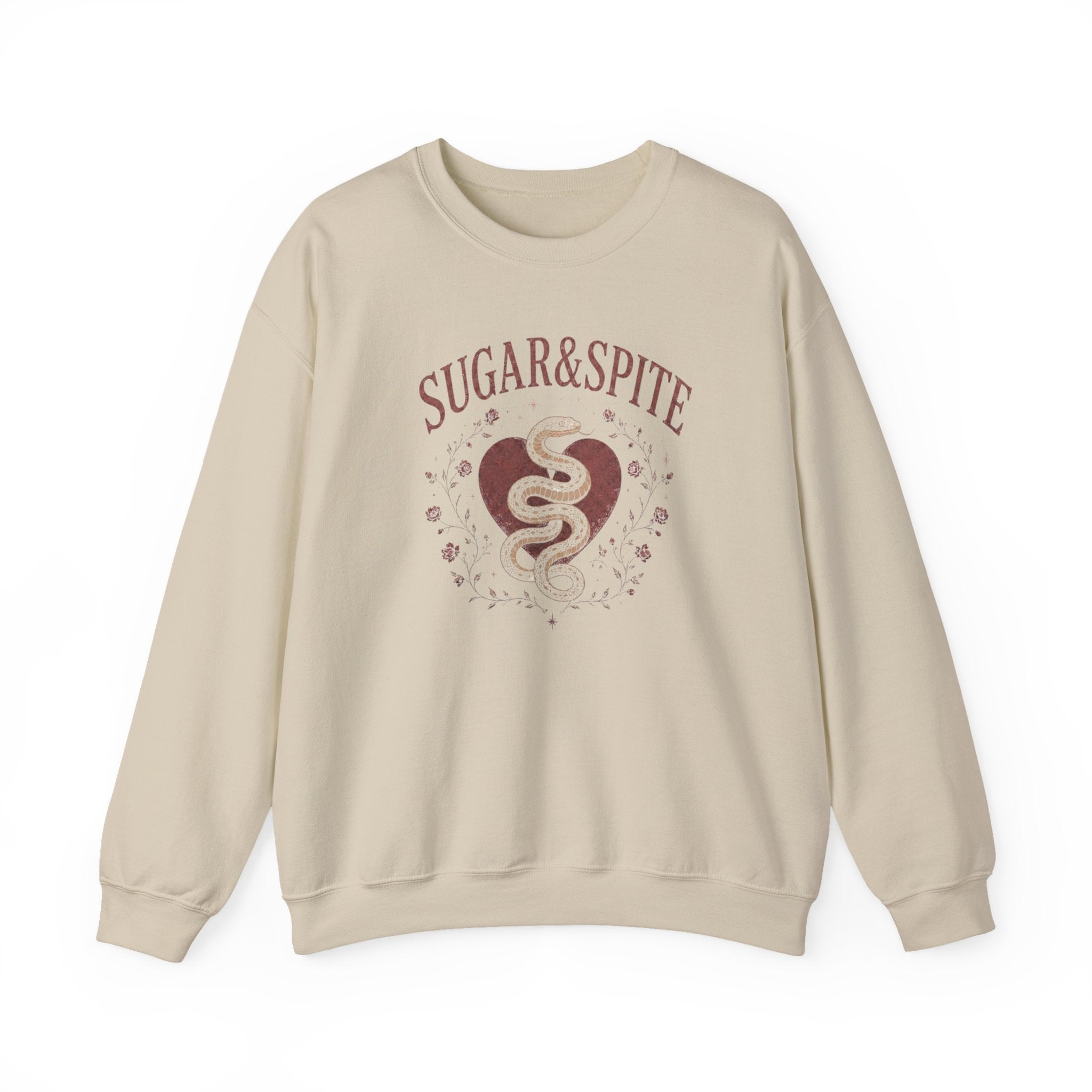 Sugar & Spite Heart Snake Crewneck Sweatshirt