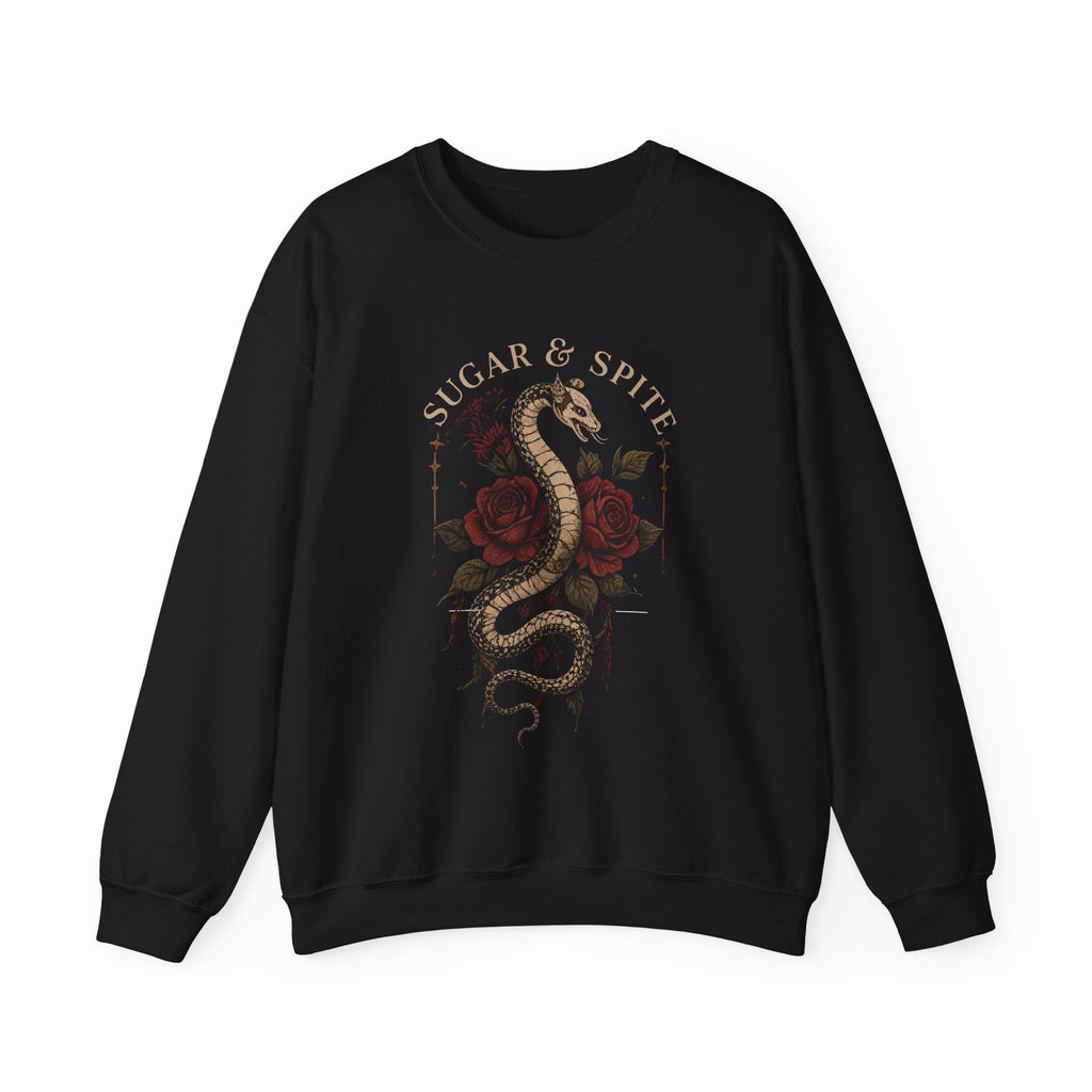 Sugar & Spite Snake Crewneck Sweatshirt – Gothic Rose Graphic Crewneck