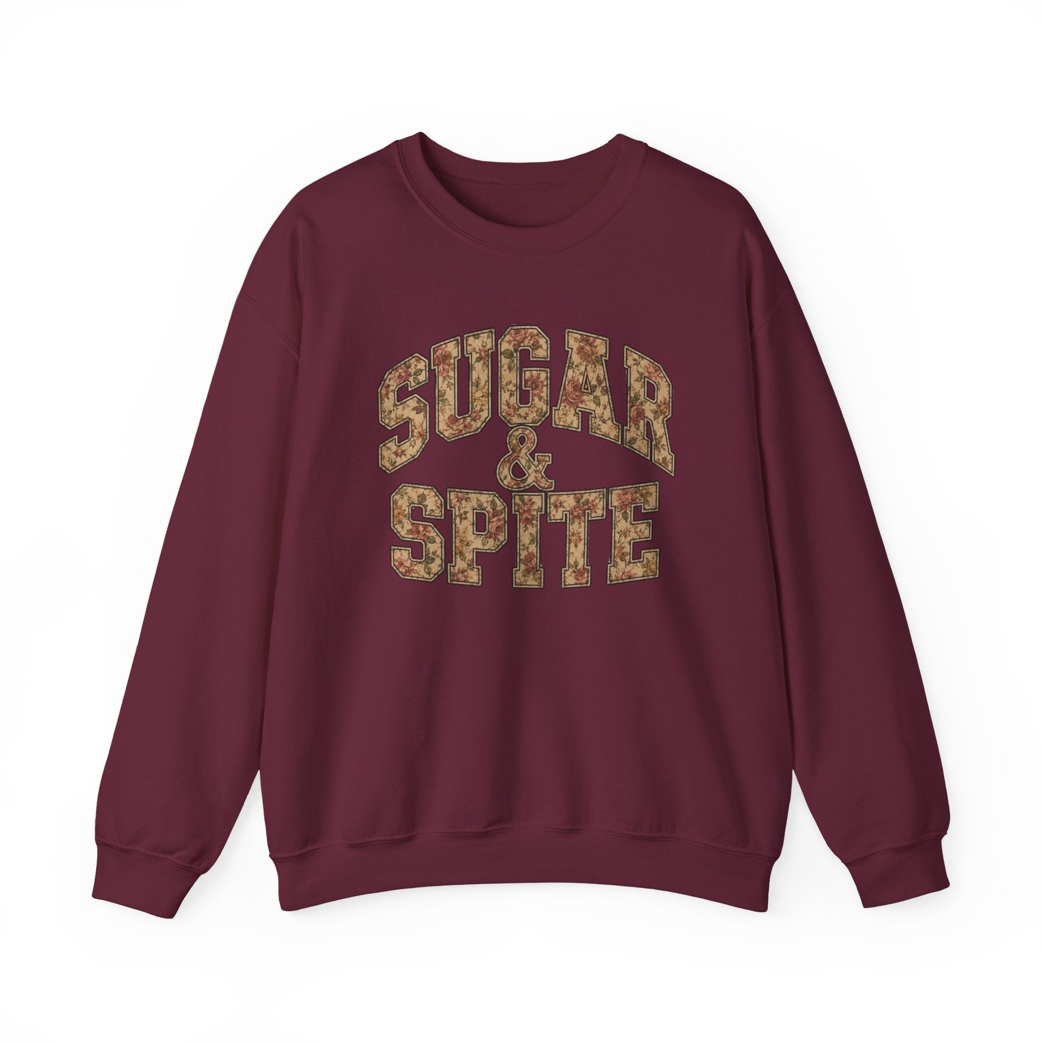 Sugar & Spite Vintage Floral Crewneck Sweatshirt