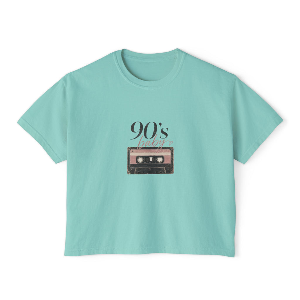 90's Baby Cassette Boxy Tee — Women’s Vintage Retro T-Shirt