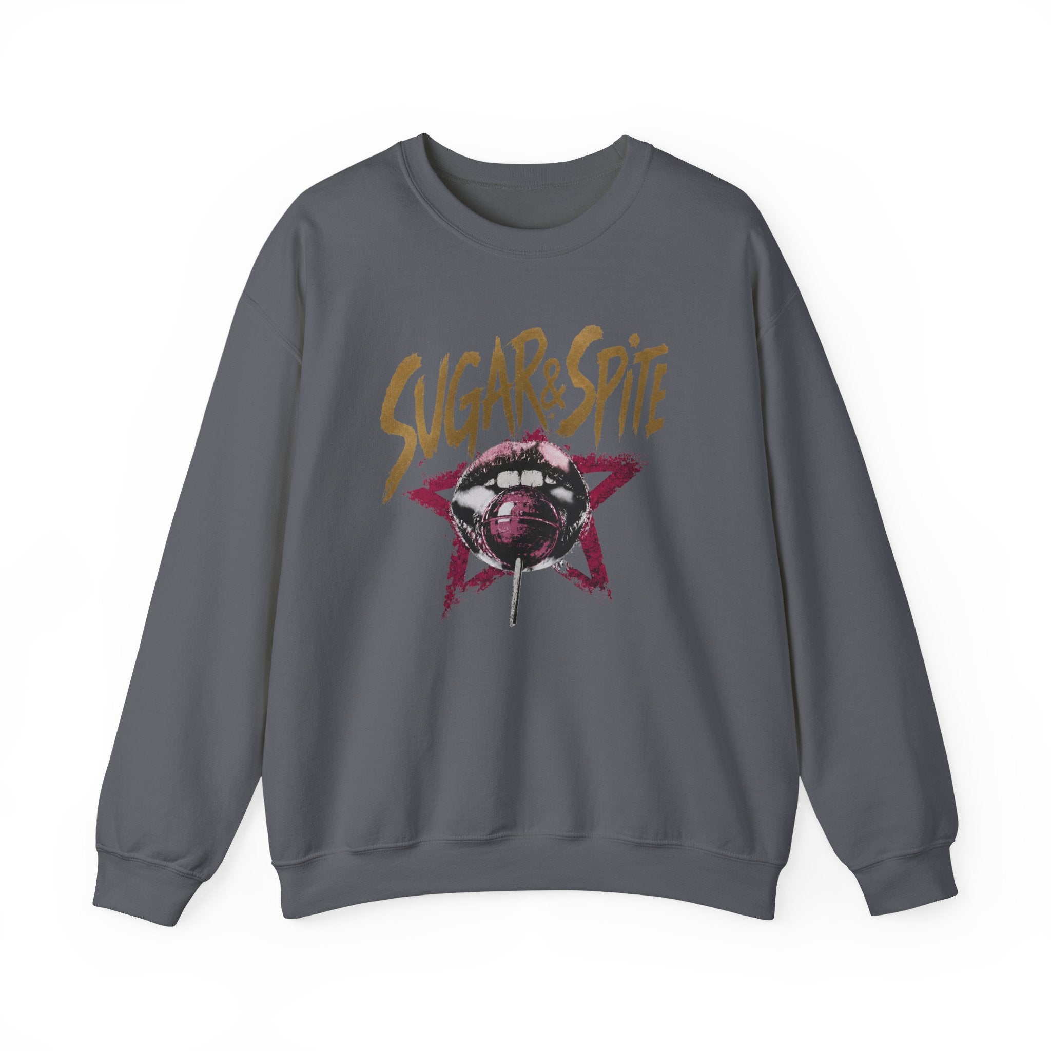 Sugar&Spite Lips and Pop Crewneck Sweatshirt
