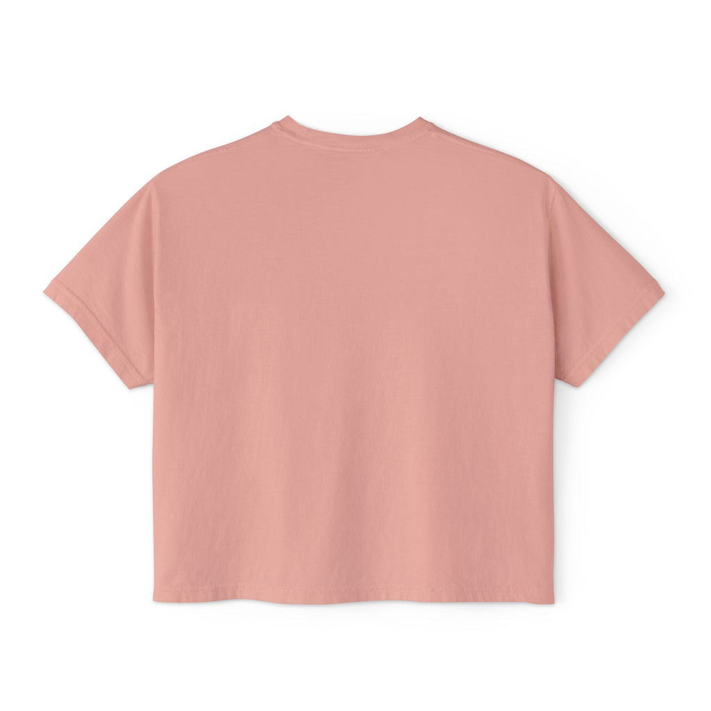 Women's Boxy Tee — 'Flock You' Funny Flamingo Graphic Shirt