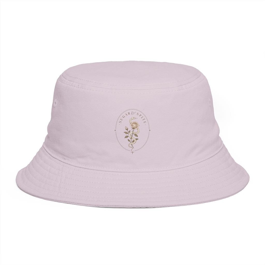 Snake Crest Bucket Hat — Vintage Snake Emblem Embroidered Bucket Hat