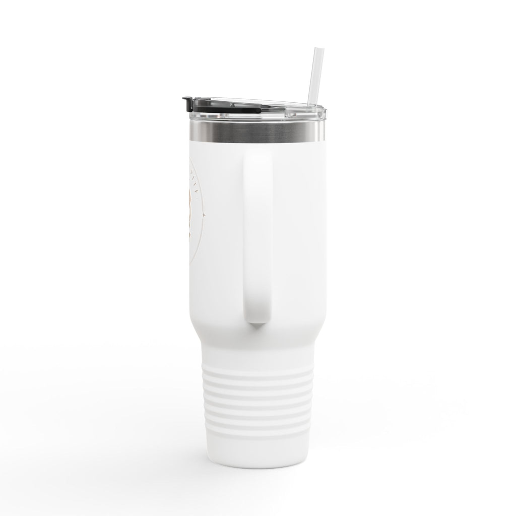 40oz Insulated Travel Mug — Wildflower 'Wander & Sip' Stainless Steel Tumbler