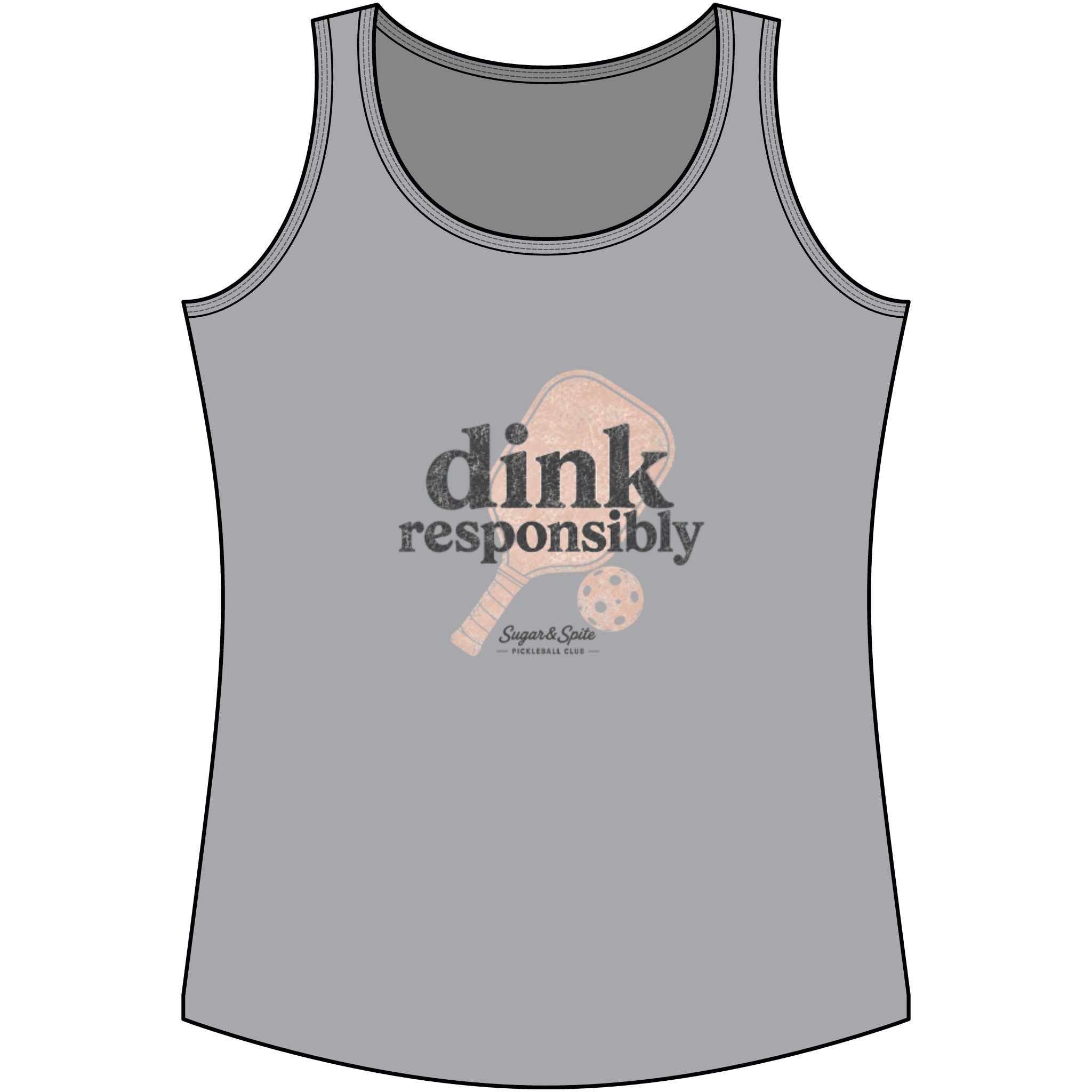 Dink Responsibly Tank Top — Women's Pickleball Graphic Tank