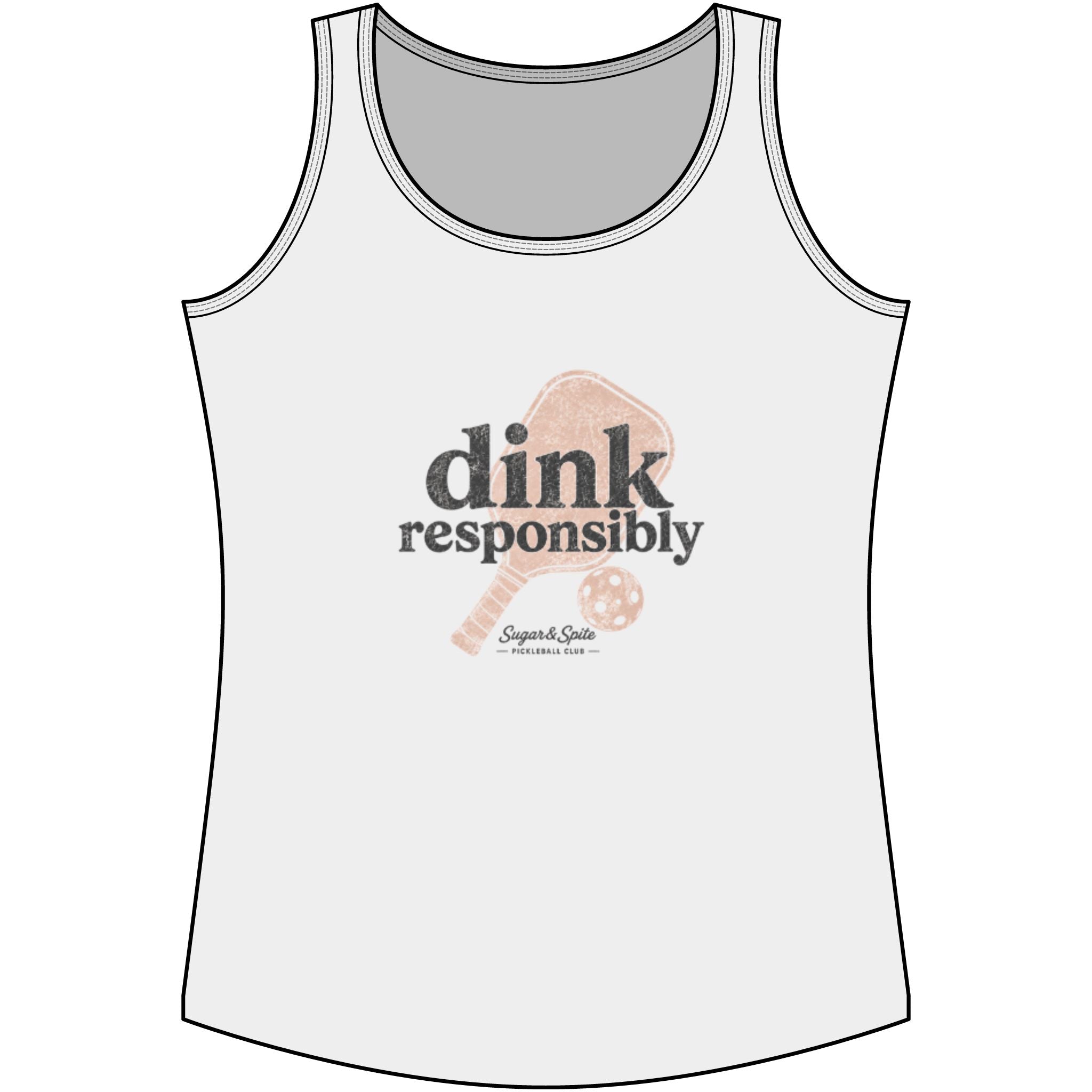 Dink Responsibly Women's Athletic Tank Top