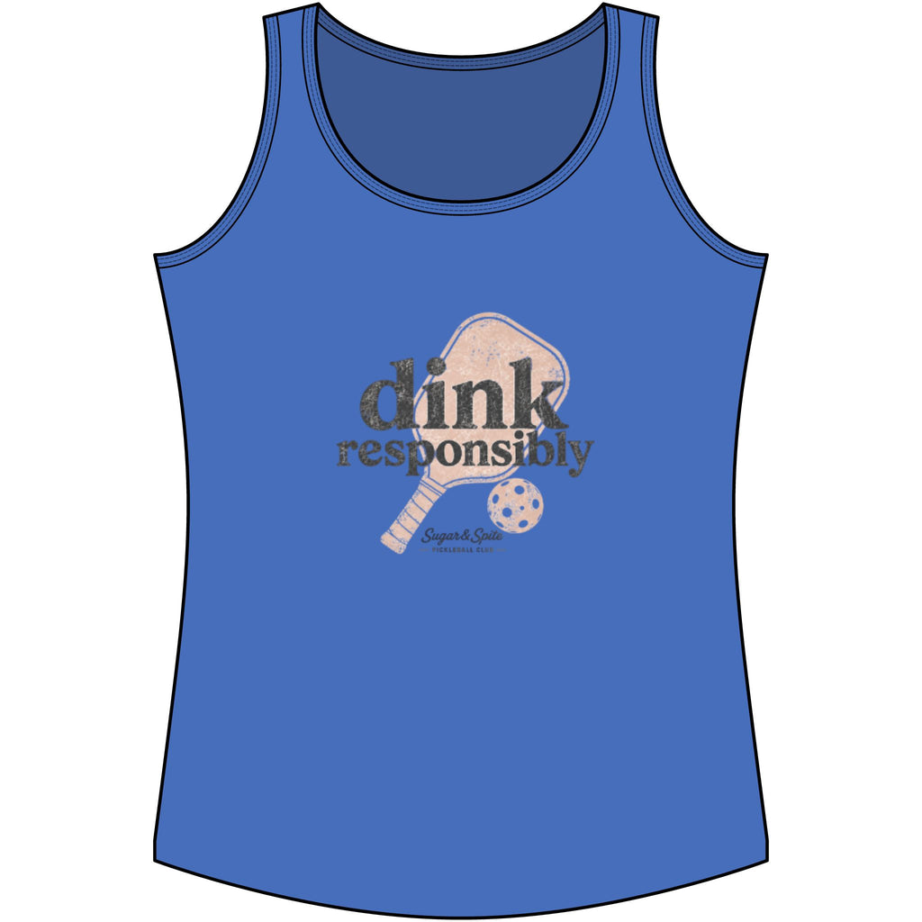 Dink Responsibly Tank Top — Women's Pickleball Graphic Tank