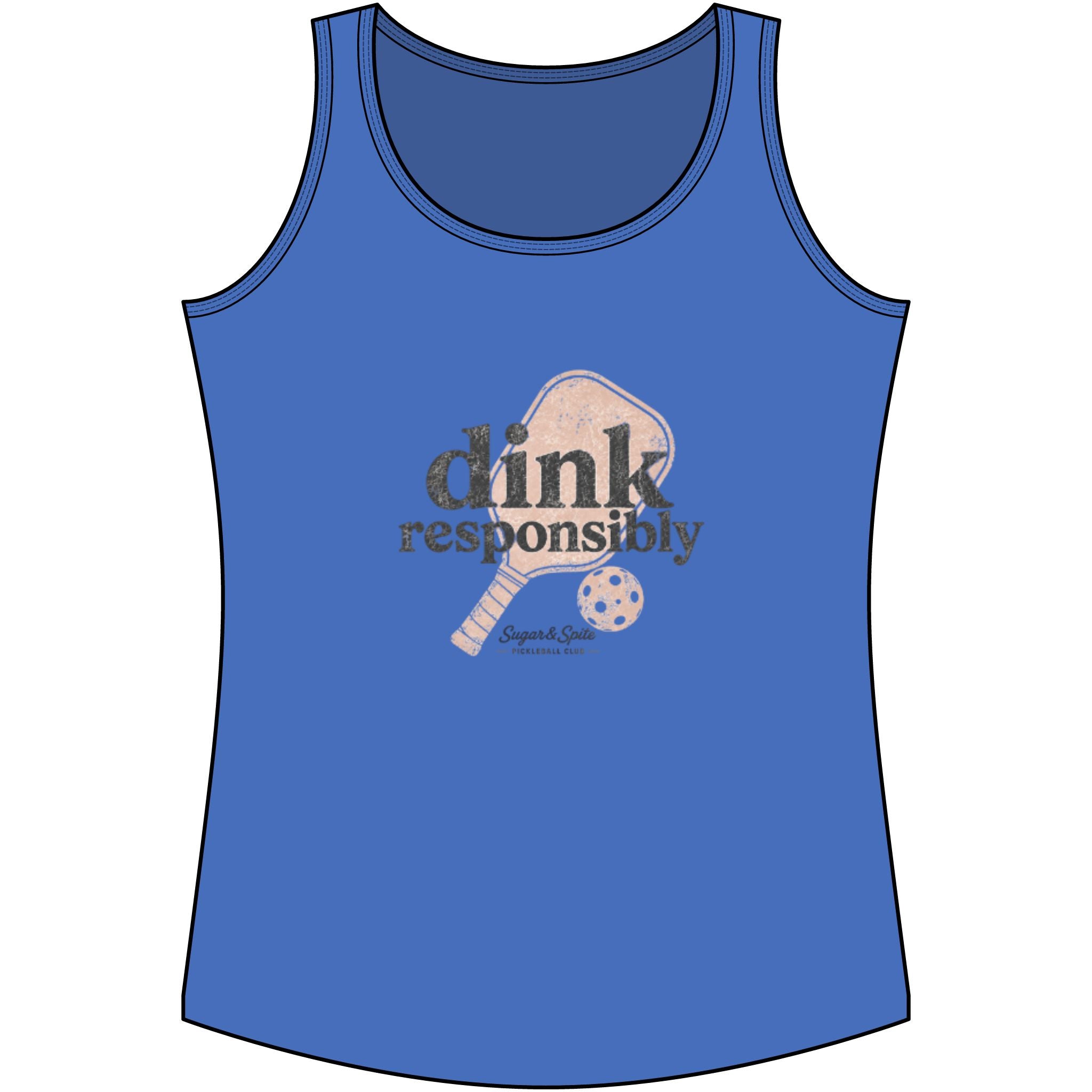Dink Responsibly Tank Top — Women's Pickleball Graphic Tank