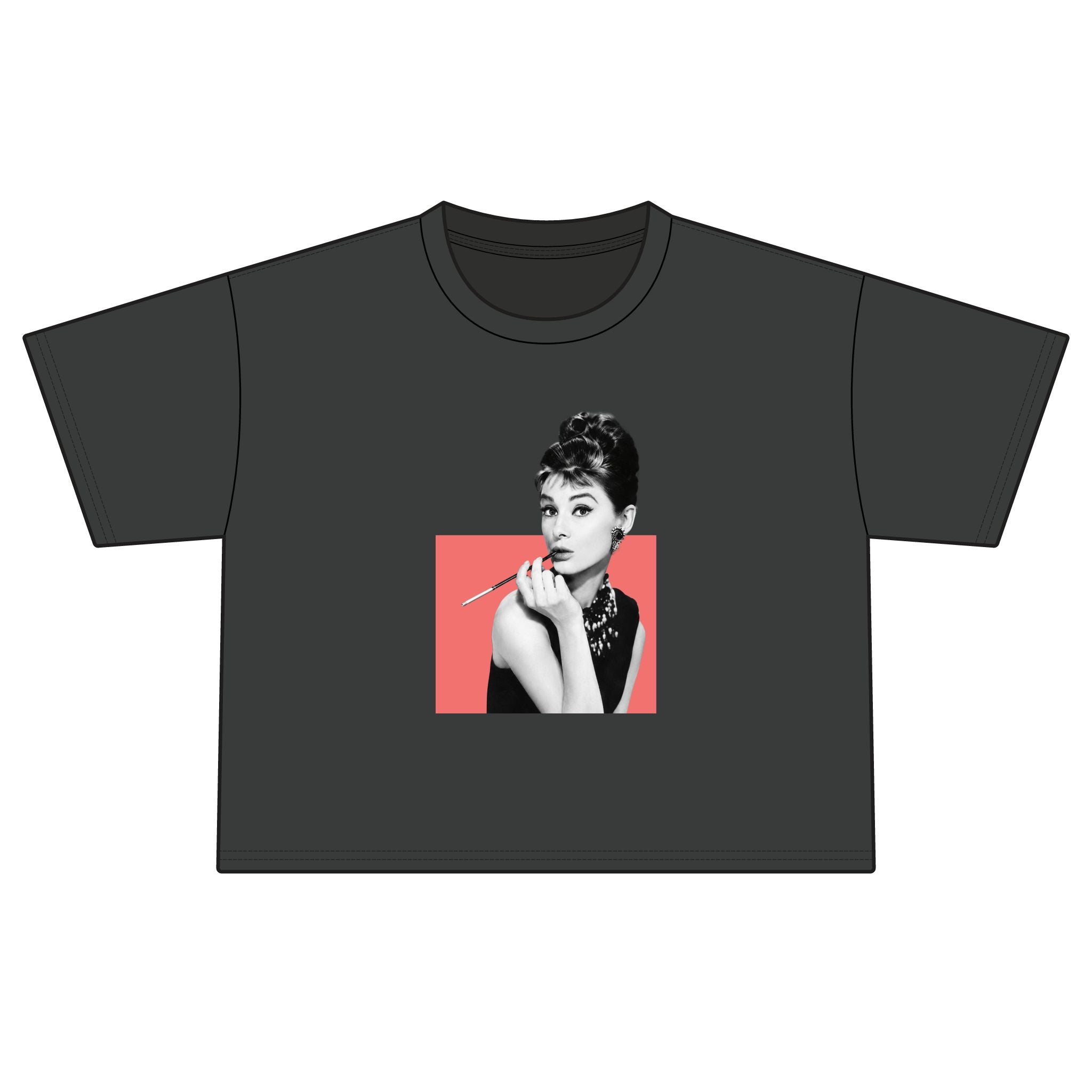 Retro Audrey Hepburn Portrait Boxy Tee