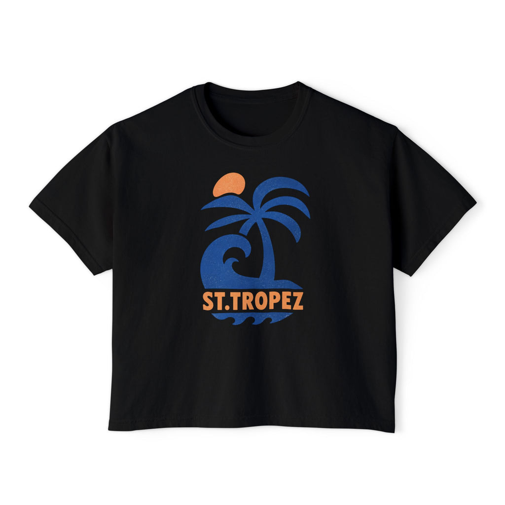 St. Tropez Palm Wave Boxy Tee