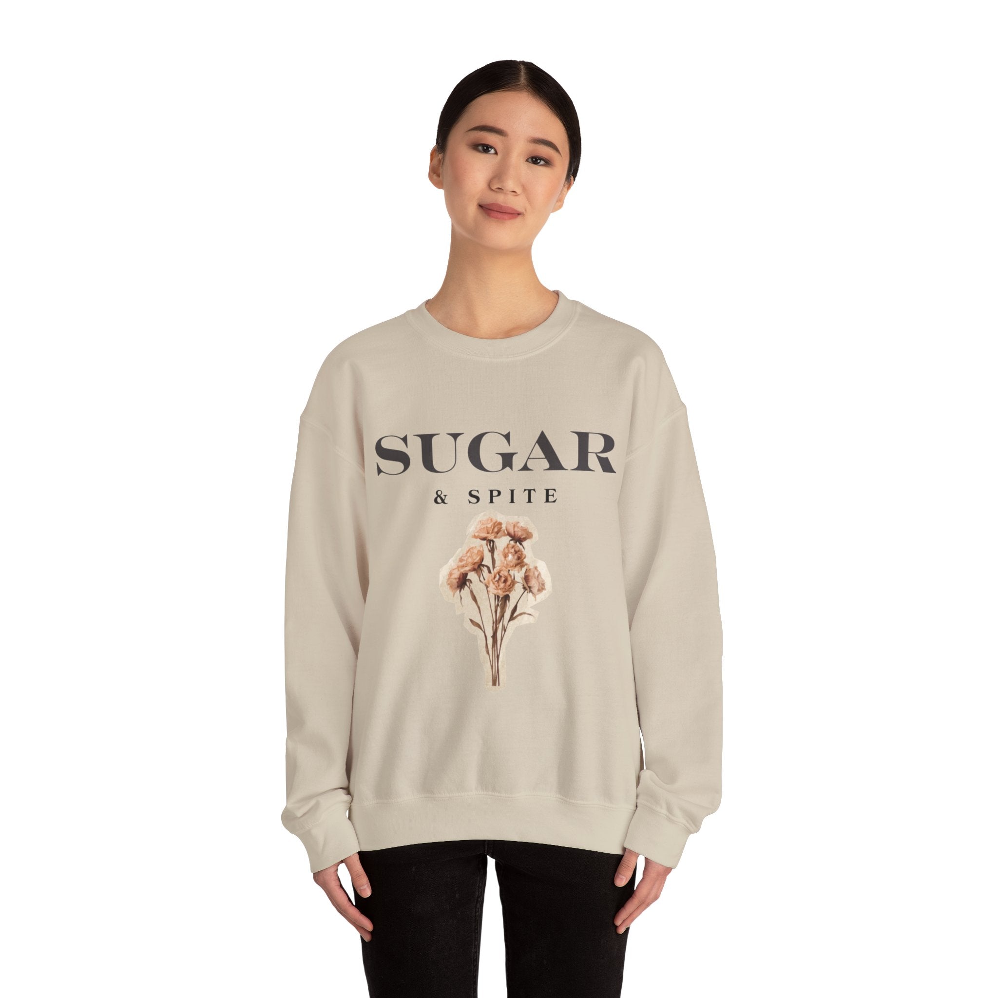 Sugar & Spite Floral Crewneck Sweatshirt