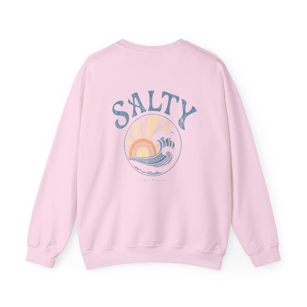 Salty Sunset Wave Crewneck Sweatshirt