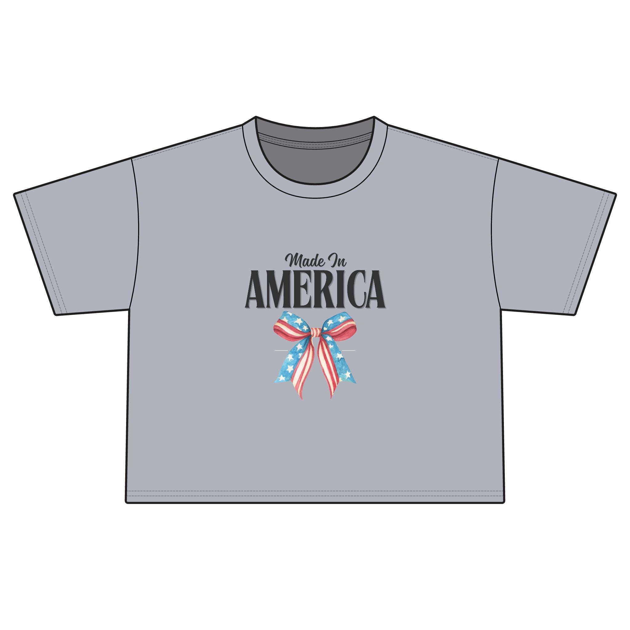 Made in America Patriotic Boxy Tee