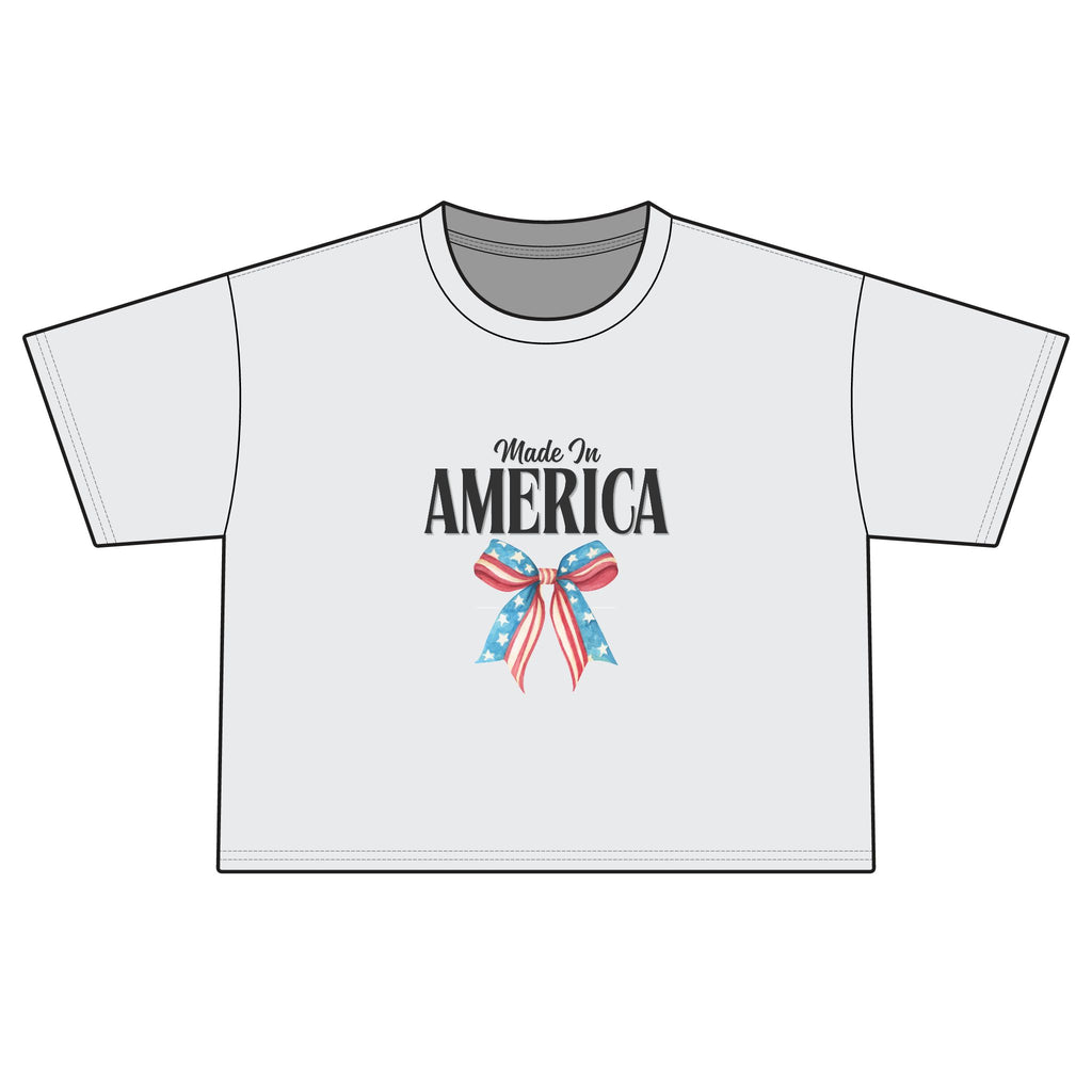 Made in America Patriotic Boxy Tee