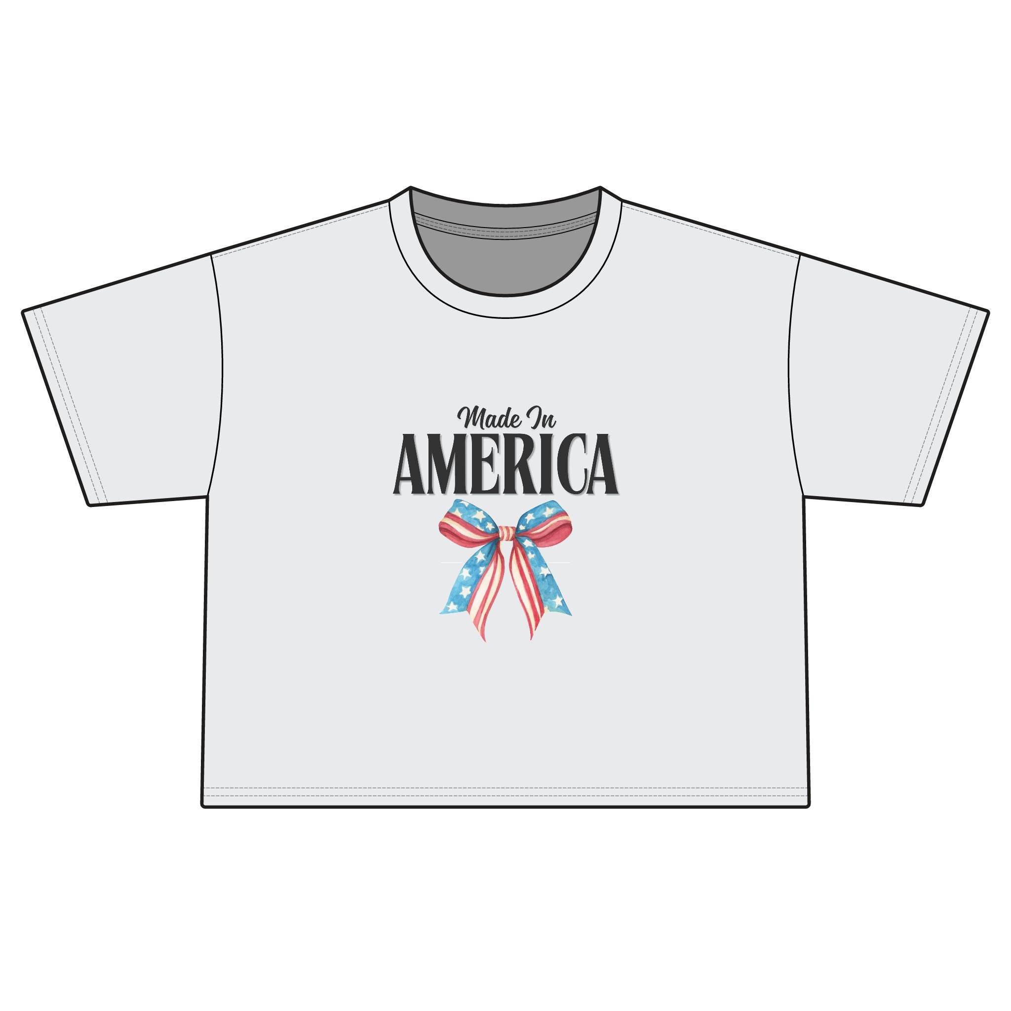 Made in America Patriotic Boxy Tee