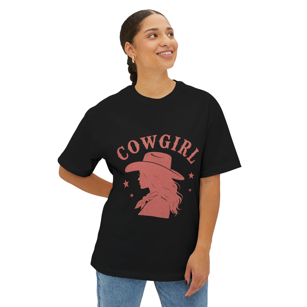 Cowgirl Silhouette Tee | Western Hat Cowgirl Graphic Shirt