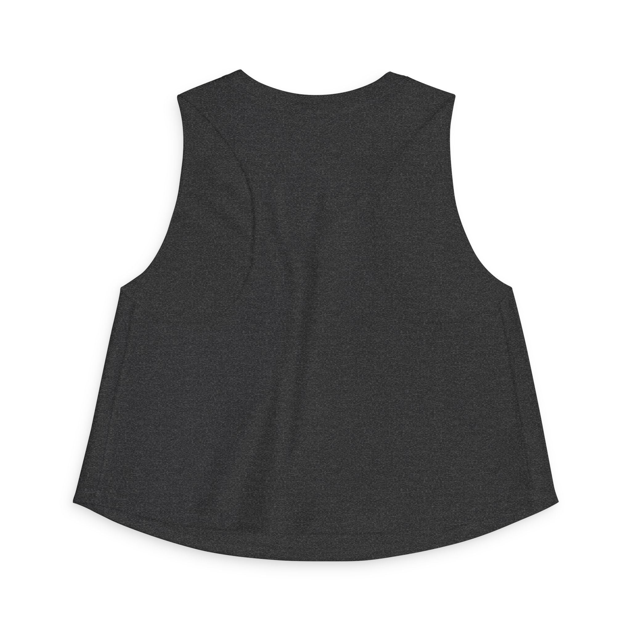 Built Different Crop Top — Women's Fitness Tank Top with Barbell Graphic