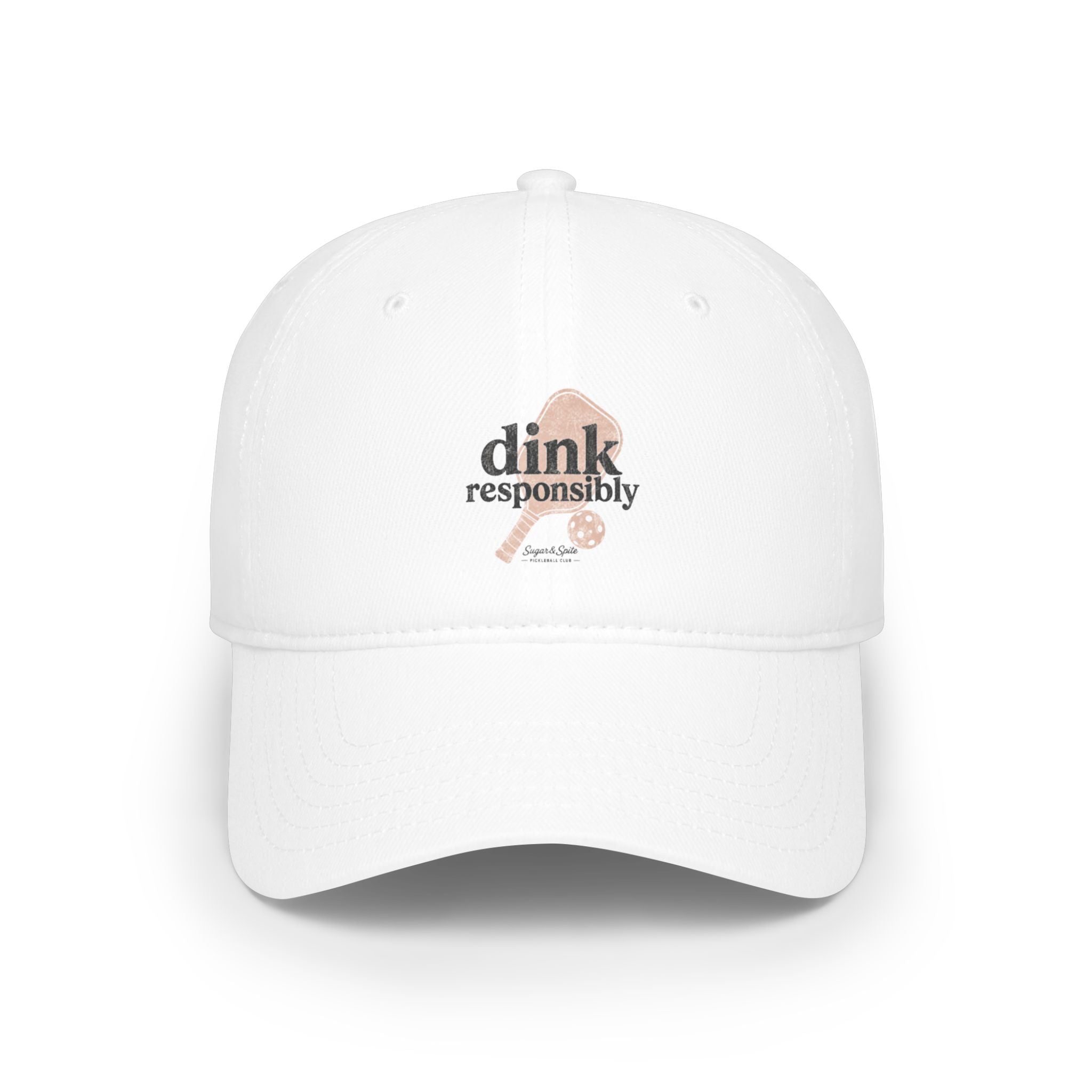 Low Profile Baseball Cap — "Dink Responsibly" Pickleball Hat
