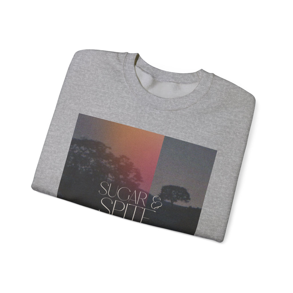 Sugar & Spite Graphic Sweatshirt — Moody Sunset Nature Crewneck