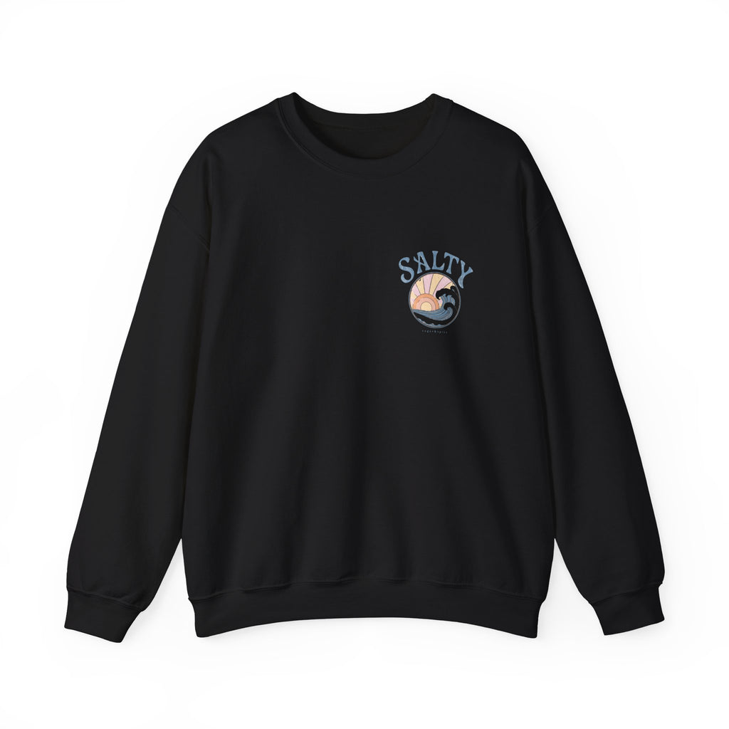 Salty Sunset Wave Crewneck Sweatshirt