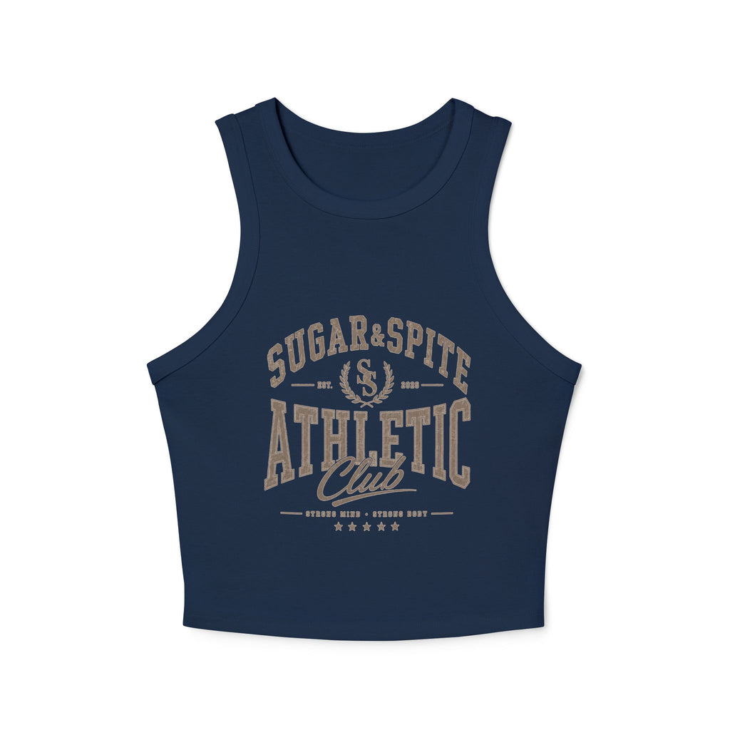 Athletic Tank Top — Sugar & Spite Athletic Club Ribbed Racer Tank