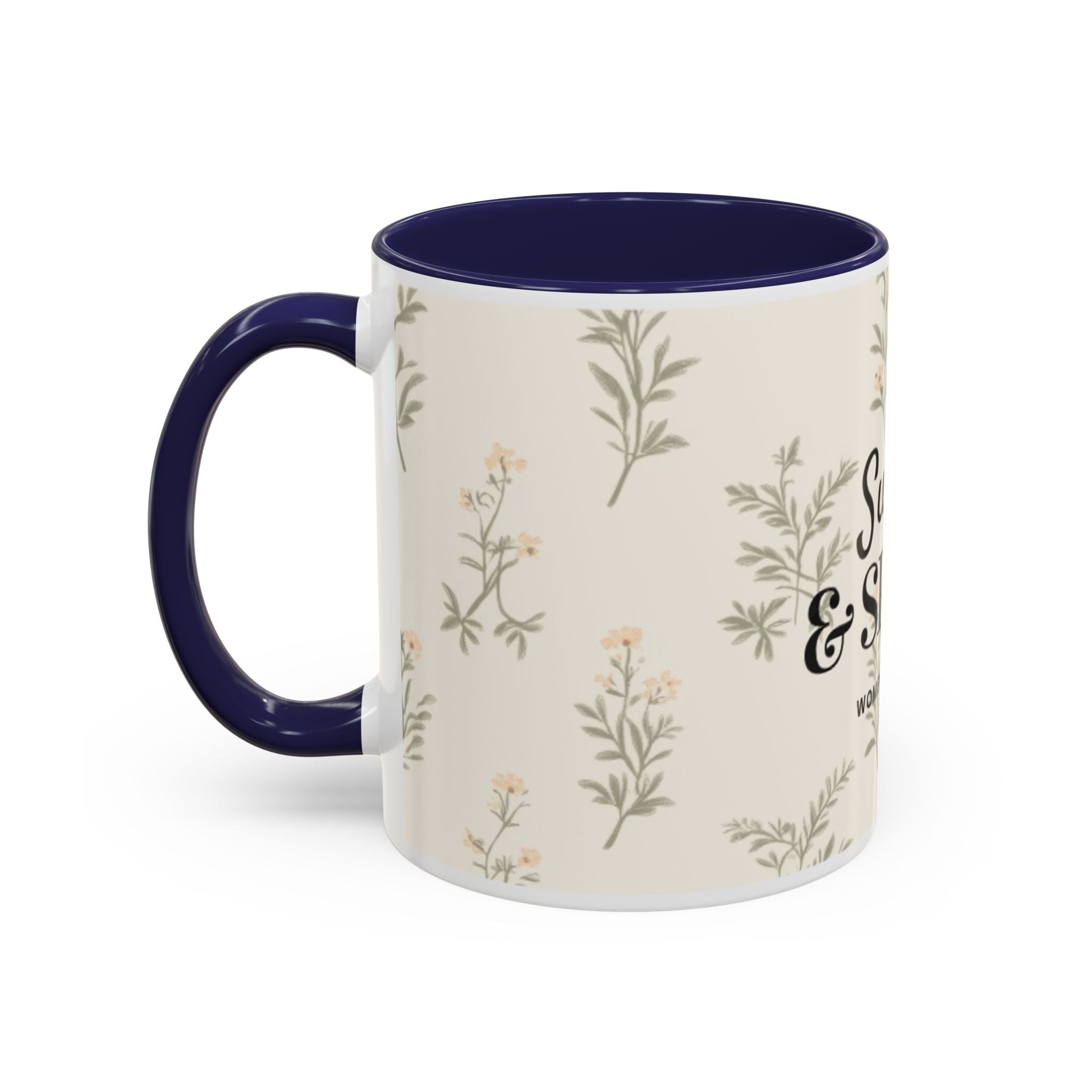 Sugar & Spite Floral Coffee Mug — Accent 11/15oz