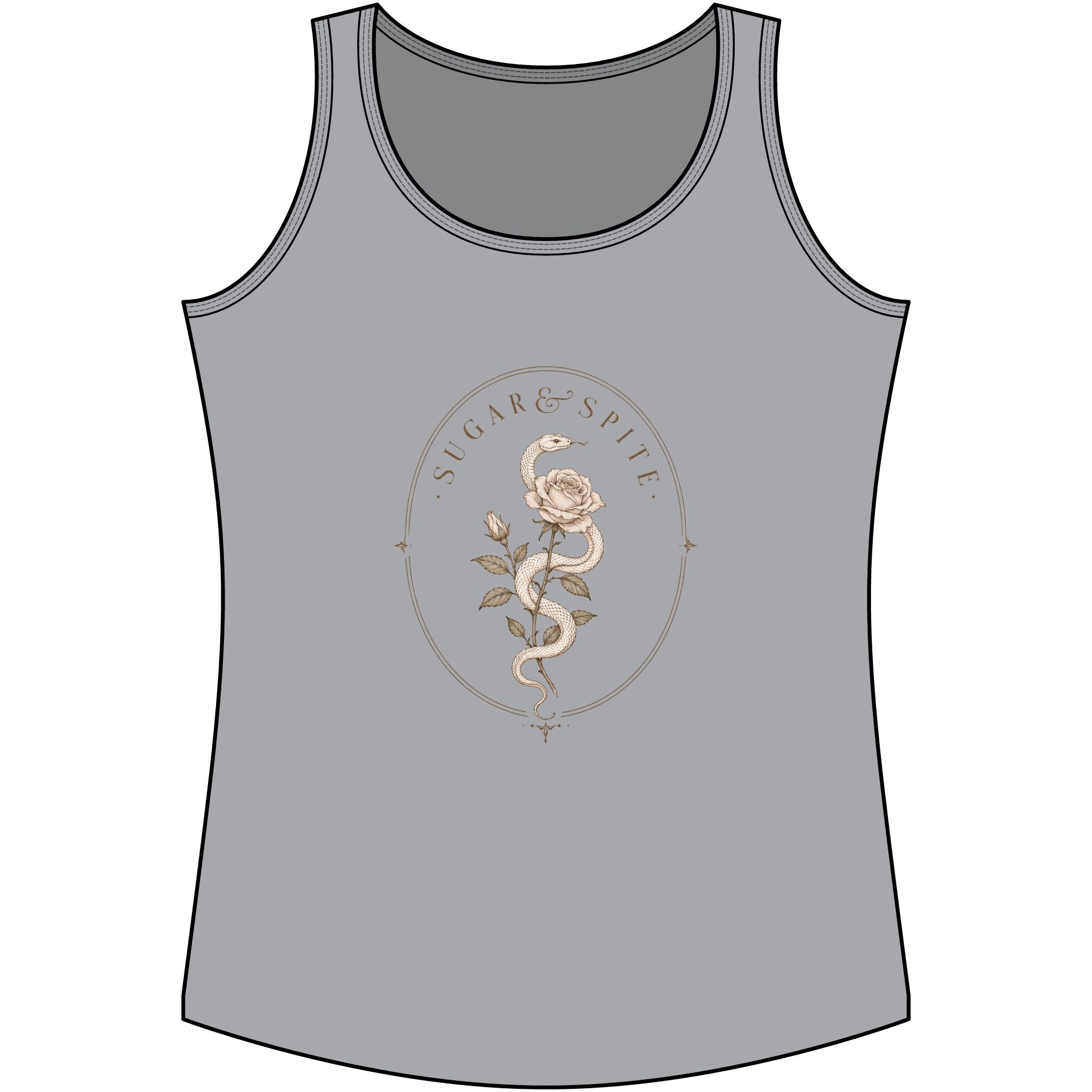 Vintage Floral 'Sugar & Spite' Tank Top