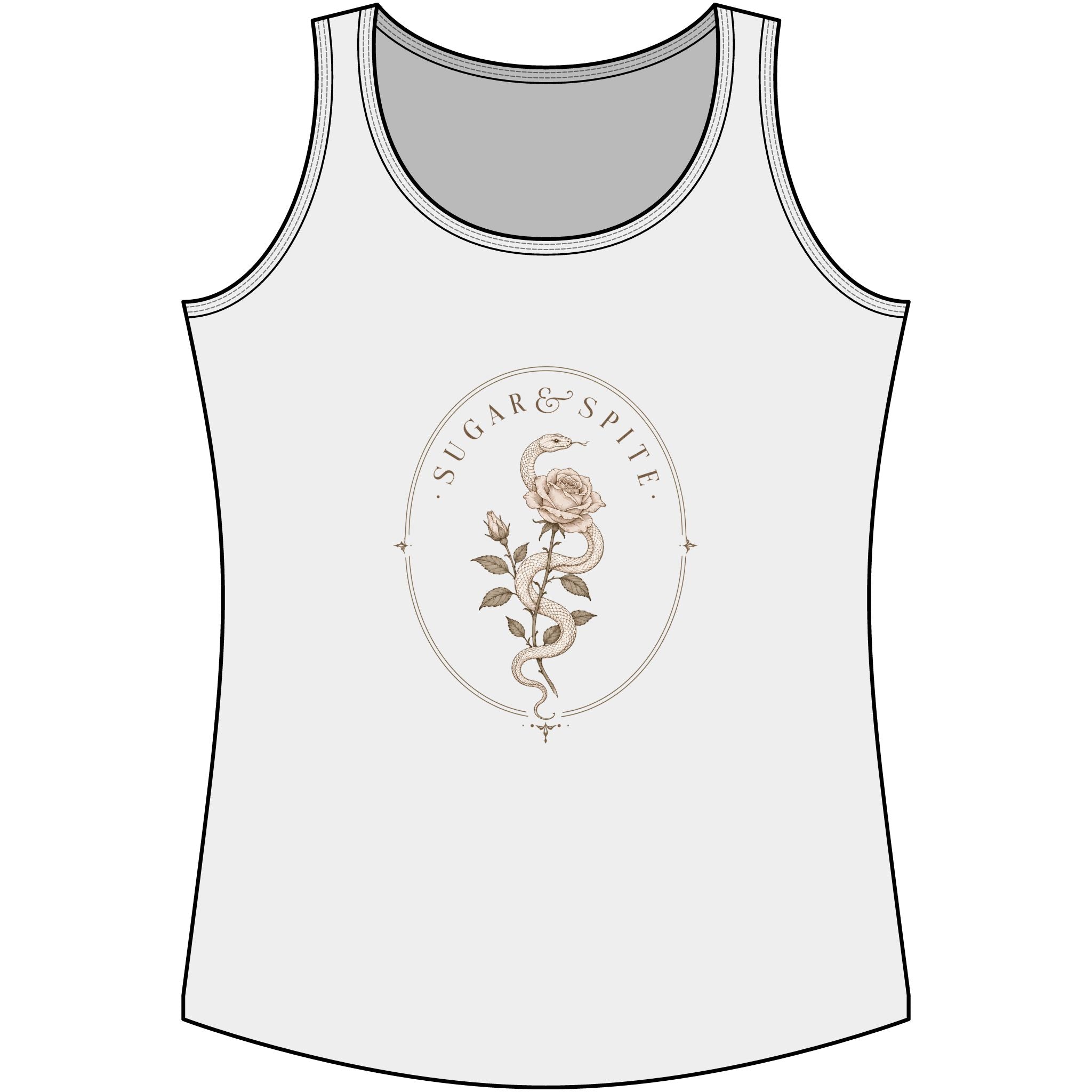 Vintage Floral 'Sugar & Spite' Tank Top